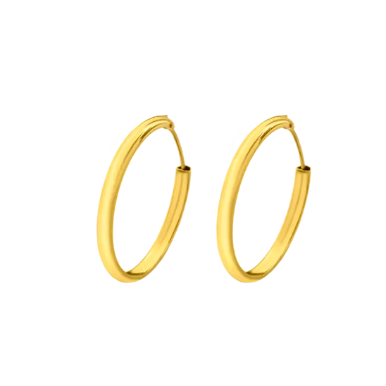 Pendientes De Aro Time Road Lg00048/16 Oro 9k, Mujer