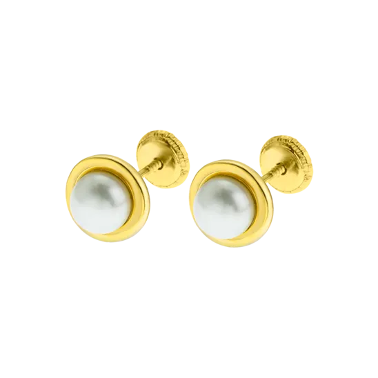 Pendientes De Bebé Lg00082/6 Oro 9k