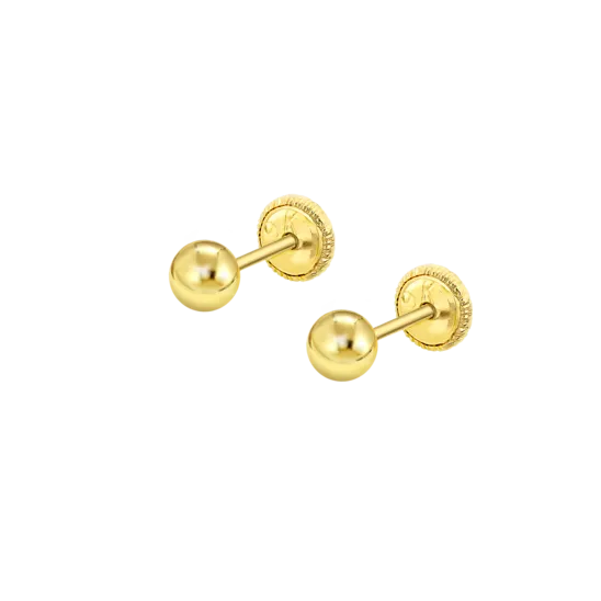 Pendientes De Bebé Lg00108/4 Oro 9k