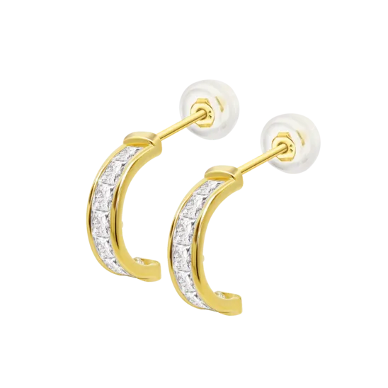 Pendientes Time Road Lg00127 Oro 9k, Mujer