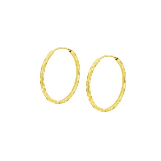 Pendientes De Aro Time Road Lg00138/12 Oro 9k, Mujer