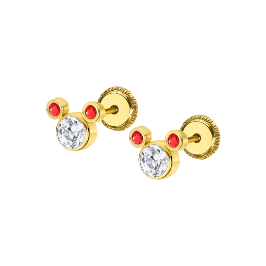 Pendientes Time Road Lg00184 Oro 9k, Infantil