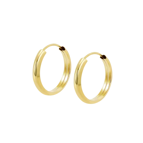 Pendientes De Aro Time Road Lg00225/15 Oro 9k, Mujer