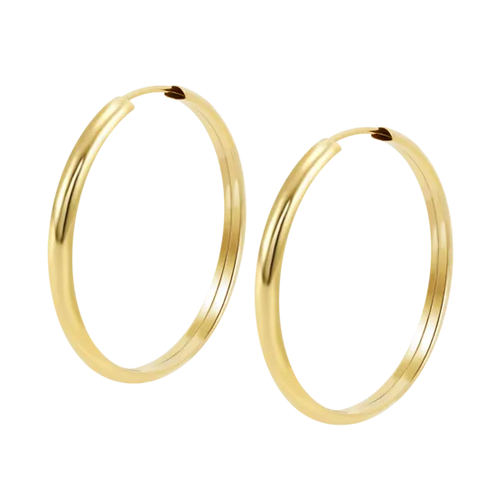 Pendientes De Aro Time Road Lg00225/30 Oro 9k, Mujer