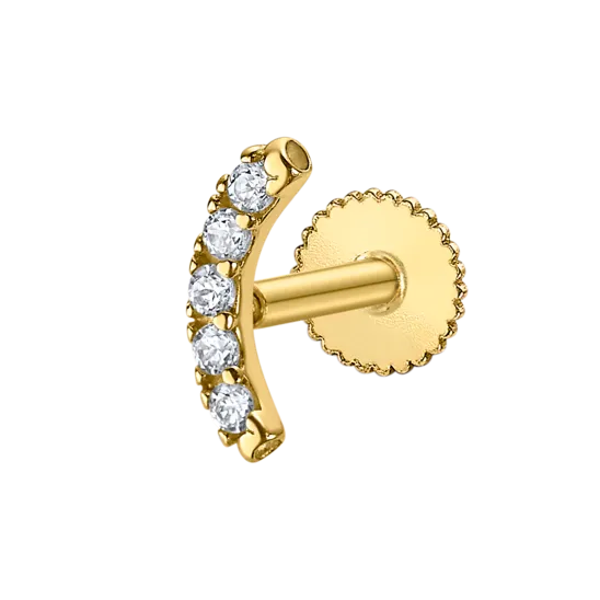 Piercing Time Road Lg00249 Oro 9k, Mujer