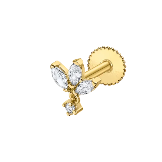 Piercing Time Road Lg00251 Oro 9k, Mujer