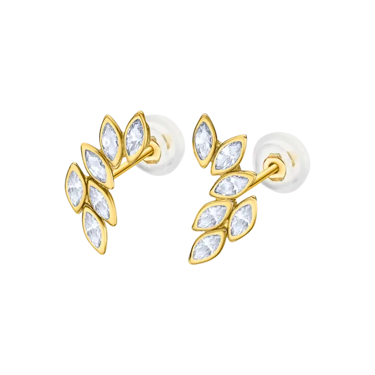Pendientes Time Road Lg00269 Oro 9k, Mujer