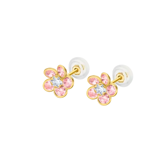 Pendientes Time Road Lg00281 Oro 9k, Mujer
