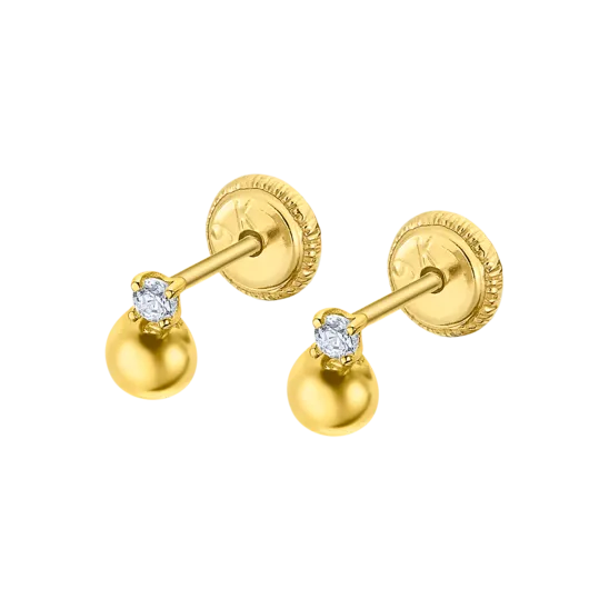 Pendientes De Bebé Lg00286 Oro