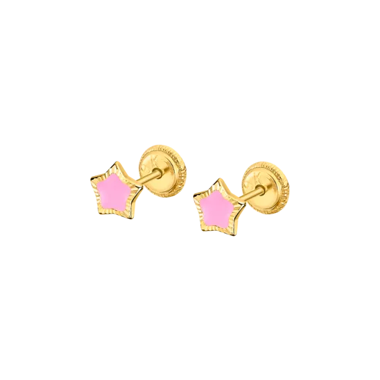 Pendientes Estrella Time Road Lg00305 Oro, Bebé