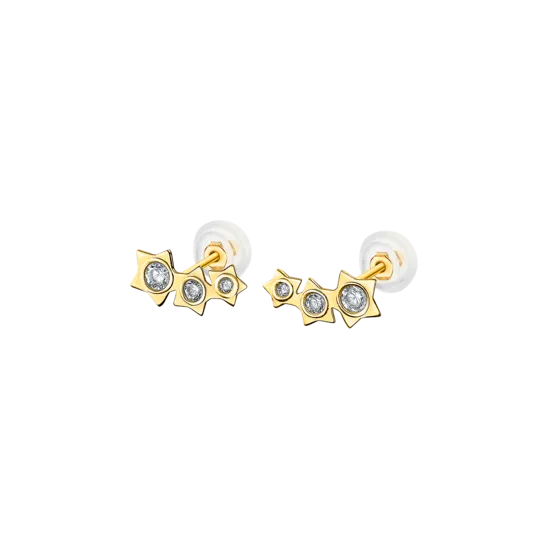 Pendientes Estrella Time Road Lg00308 Oro, Mujer