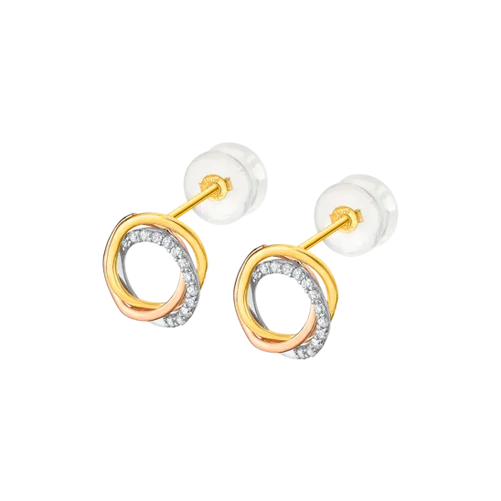 Pendientes Time Road Lu00007 Oro, Mujer