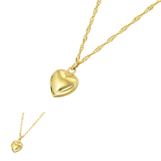 Collar Corazon Time Road Lu00031/43 Oro, Mujer