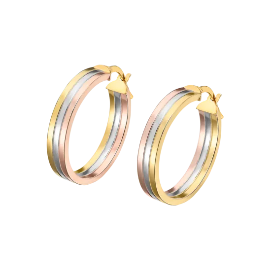 Pendientes Time Road Os00013/20 Oro 9k De 375 Ml, Mujer