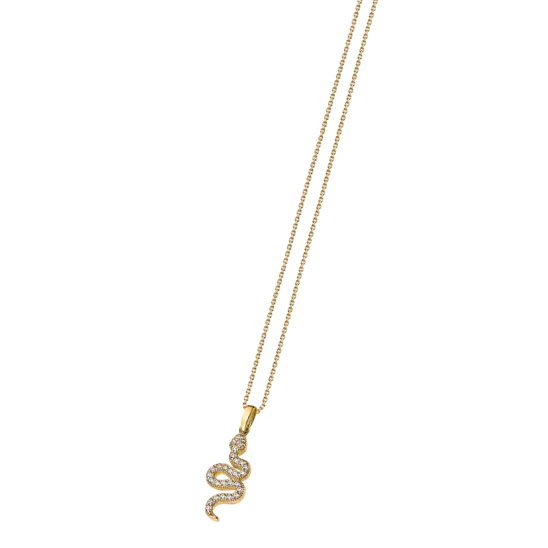 Collar Serpiente Time Road Vg00002/43 Oro 9k, Mujer