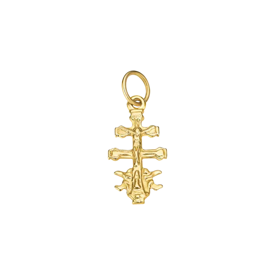 Colgante Cruz De Caravaca Time Road Vj00050 Oro 9k