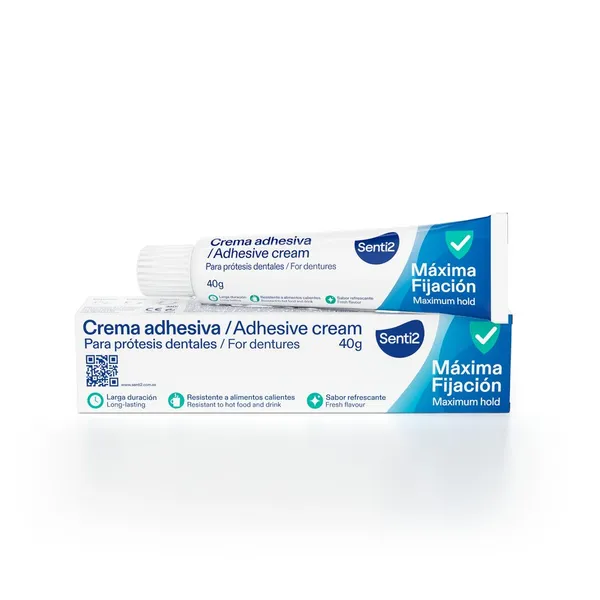 Crema adhesiva prótesis dentales SENTI2 40 g