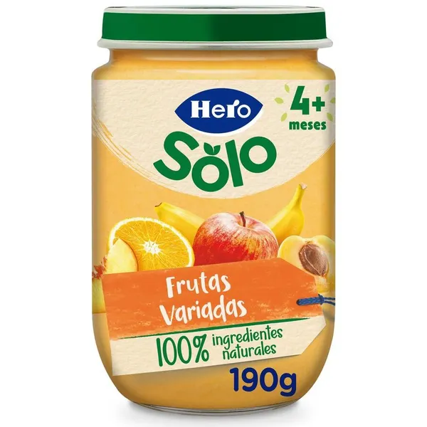 Alimento infantil HERO BABY frutas variadas 190 g