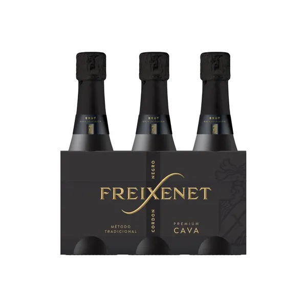 Cava mini FREIXENET Cordón Negro mini pack 3x20 cl