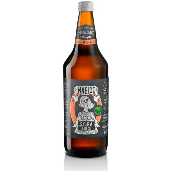 Sidra dulce MAELOC ecológica botella 75 cl