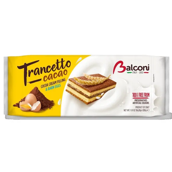 Trancetto cacao BALCONI 10 unidades 280 g