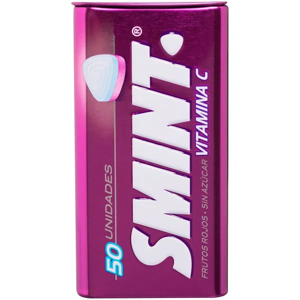 Caramelos SMINT frutos rojos sin azúcar 50 unidades 35 g