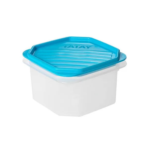 Contenedor alimentario TATAY cuadrado plástico 0,6 l