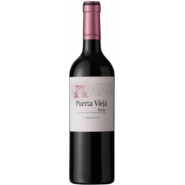 Vino tinto D.O.Ca.Rioja PUERTA VIEJA Crianza botella 75 cl