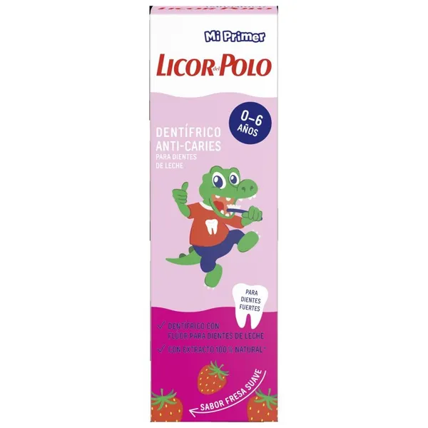 Dentífrico LICOR POLO 0-6 años fresa 50 ml