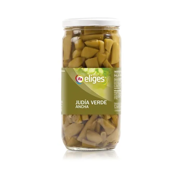 Judías verdes IFA ELIGES anchas frasco 360 g pne.