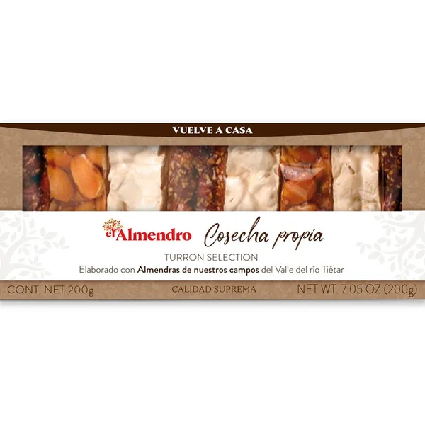 Surtido turrones EL ALMENDRO Cosecha Propia 200 G