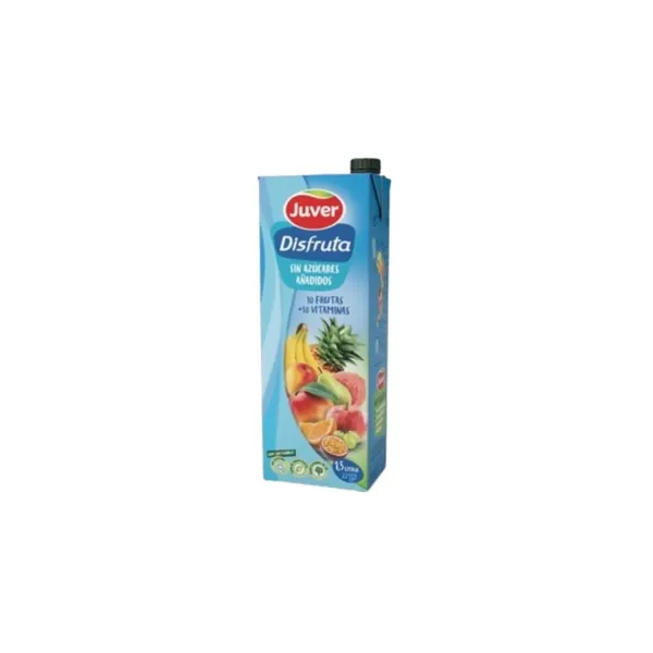Néctar 10 frutas + 10 vitaminas JUVER Disfruta sin azúcar añadido 1,5 l