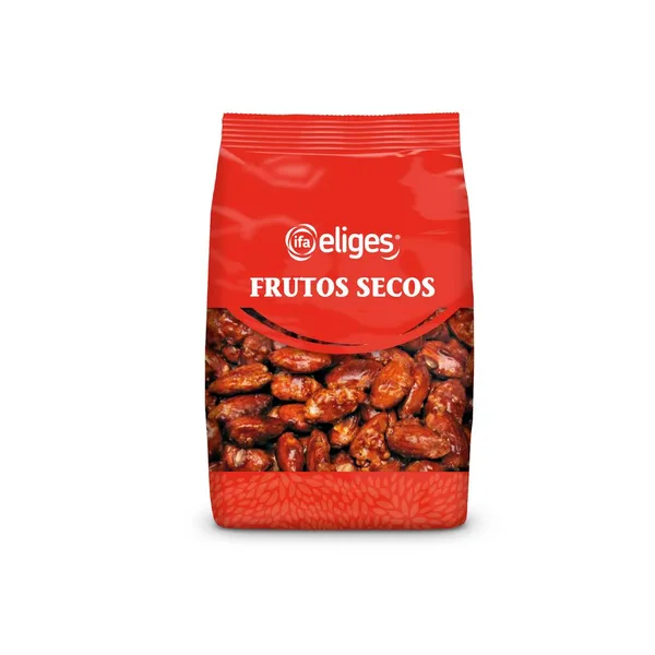 Almendra tostada con piel garrapiñada IFA ELIGES bolsa 125g