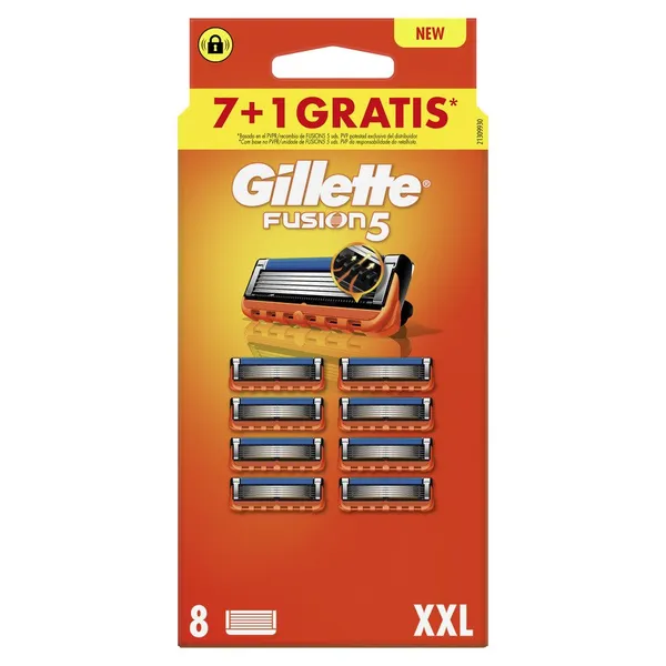 Cargador GILLETTE Fusion-5 manual 7 unidades+1 gratis