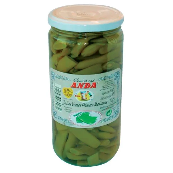 Judías verdes ANDA planas frasco 375 g pne