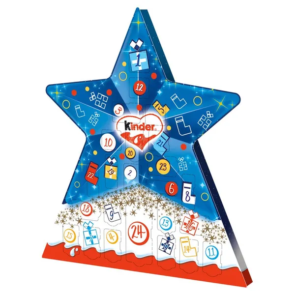 Calendario adviento KINDER estrella 149 G