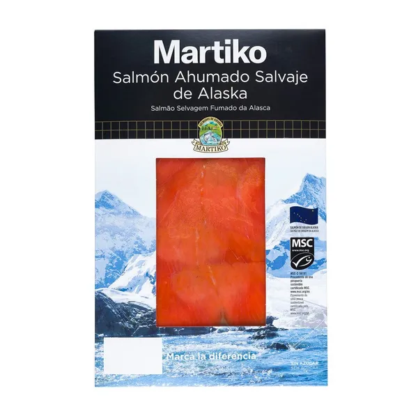 Salmón salvaje ahumado alaska MARTIKO 80 g