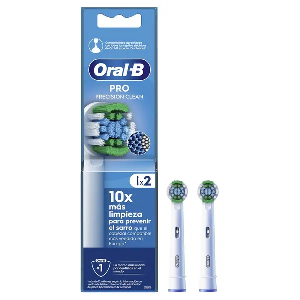 Recambio cepillo eléctrico ORAL-B precision clean pack 2 unidades