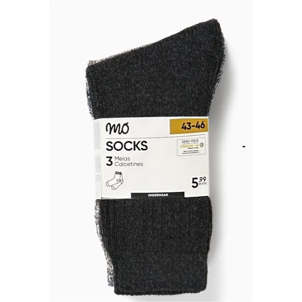 Pack 3 calcetines trecking talla 43-46