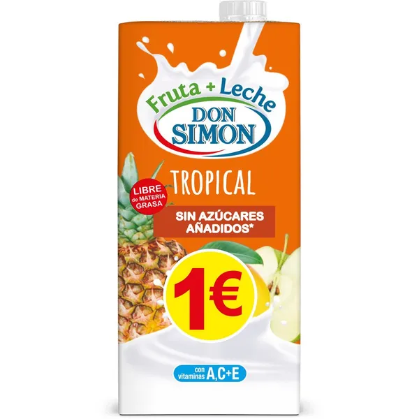 Fruta y leche DON SIMON tropical 1 l
