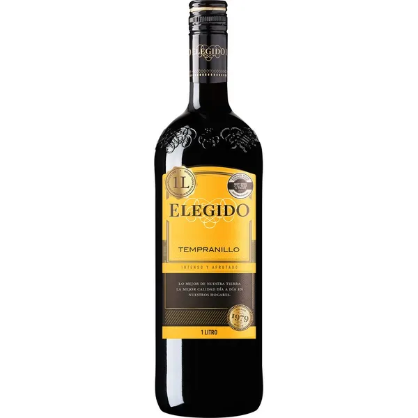 Vino tinto de mesa ELEGIDO botella 1 l