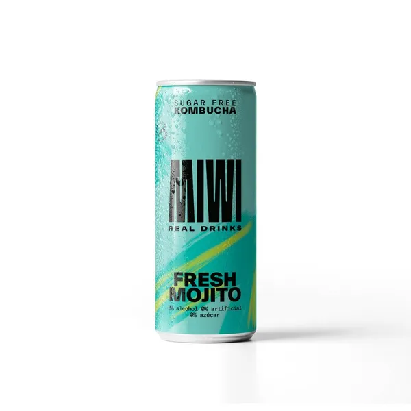Kombucha MIWI Fresh mojito lata 250 ml