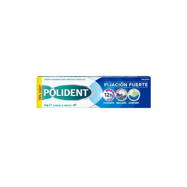 Crema fijadora para prótesis dentales POLIDENT Fijación Fuerte 44 g