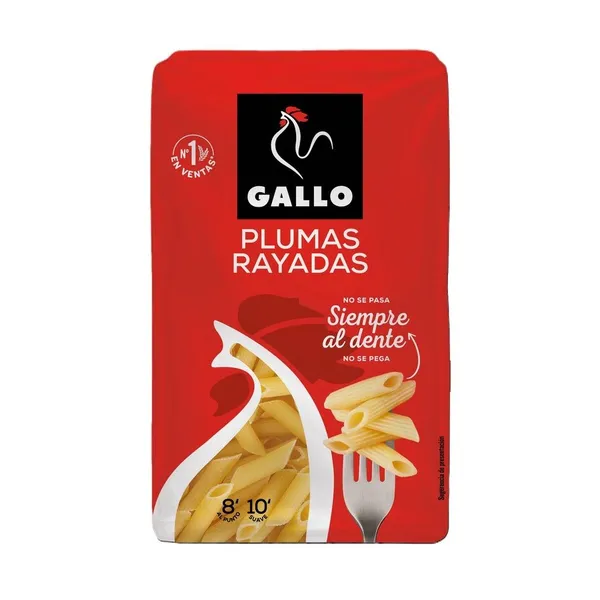 Plumas rayadas GALLO 450 g