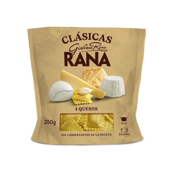 Ravioli 4 quesos RANA Clásicas 250 g