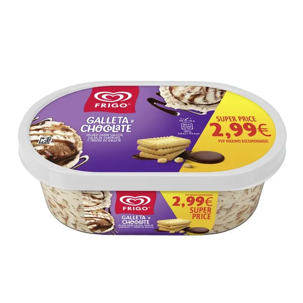 Helado FRIGO galleta chocolate tarrina 454 g