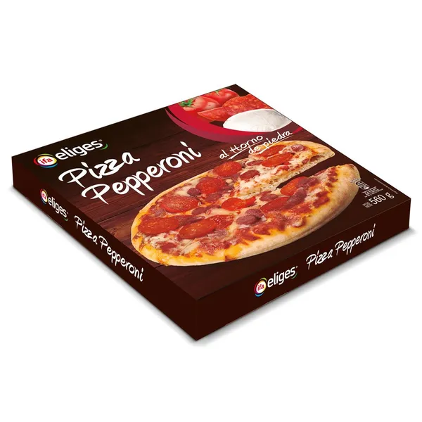 Pizza congelada IFA ELIGES pepperoni 560 g