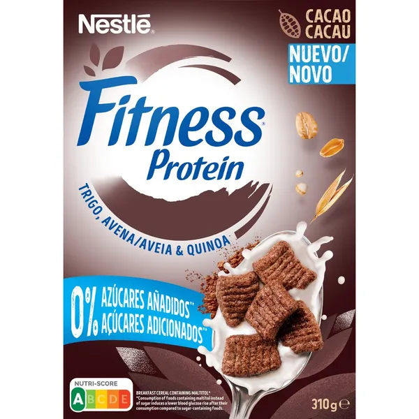 Cereales NESTLE Fitness proteína cacao 0% azúcares añadidos 310 g