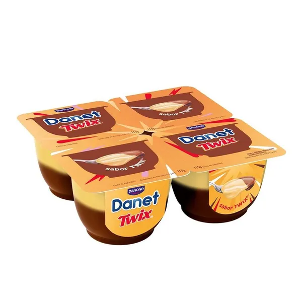 Postre lácteo DANET DANONE Twix 4x120 g