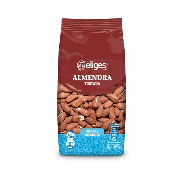 Almendra tostada largueta con piel sin sal IFA ELIGES 200 g